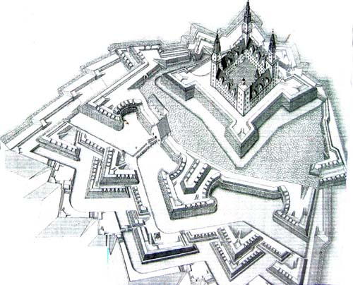 Skizze der Festung Kronborg