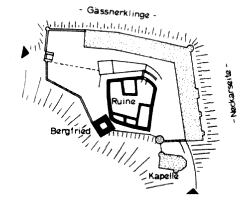 Grundriss Burg Ehrenberg