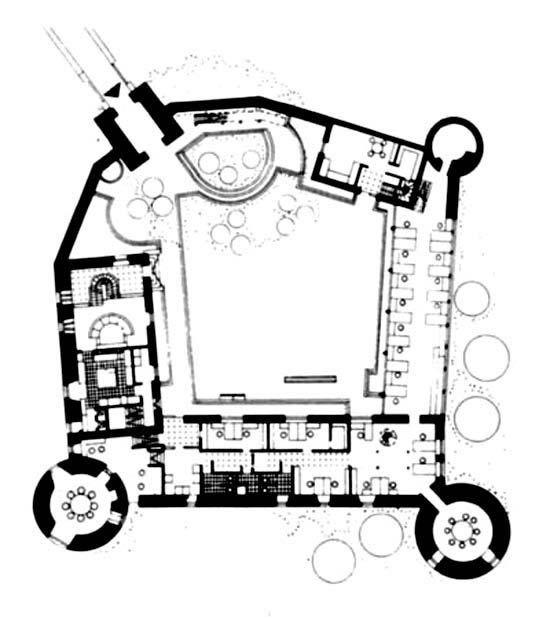 Lageplan der Burg.