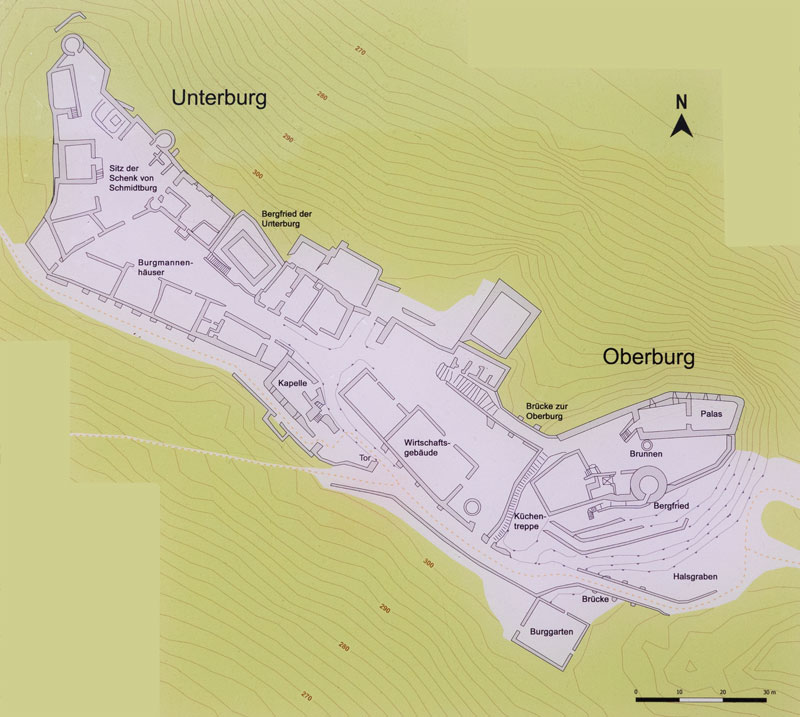 Grundriss Burg Schmidtburg