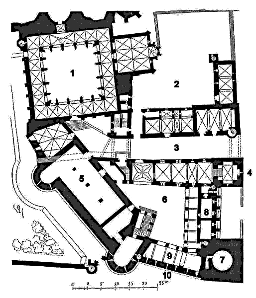 Grundriss Palais des Archevêques