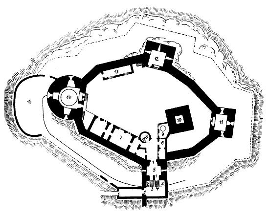 Grundriss Château du Hohnack