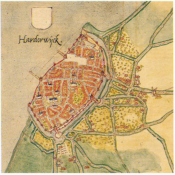 Grundriss Stadtbefestigung Harderwijk