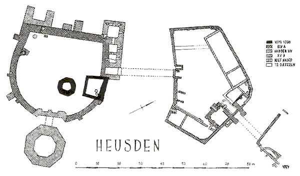 Grundriss Burg Heusden