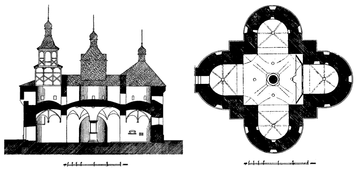 Grundriss Wehrkirche der Fürbitte Sutkywzi