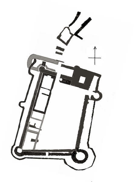 Grundriss Burg Herbeumont