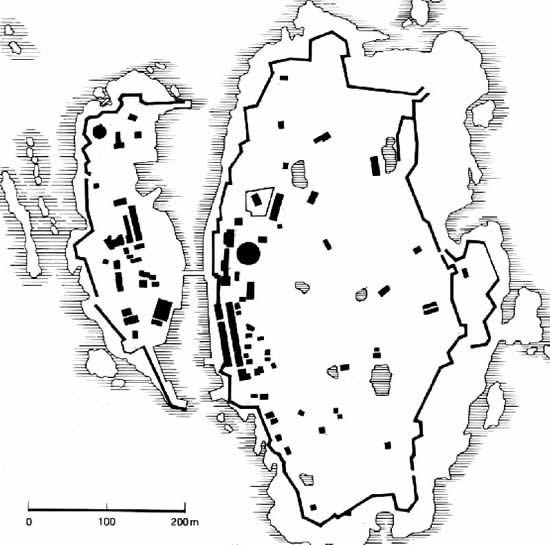 Grundriss der Festung Christiansø