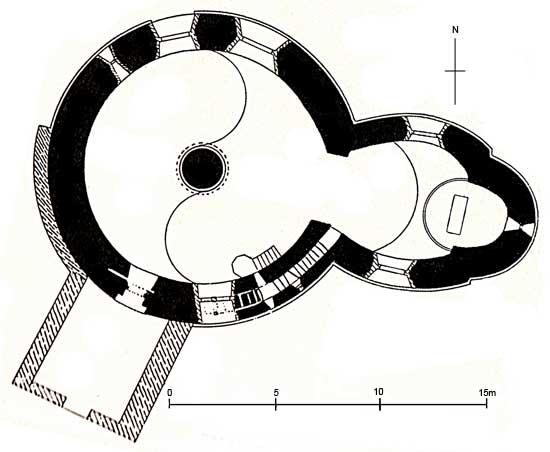 Grundriss der Burg Hammershus