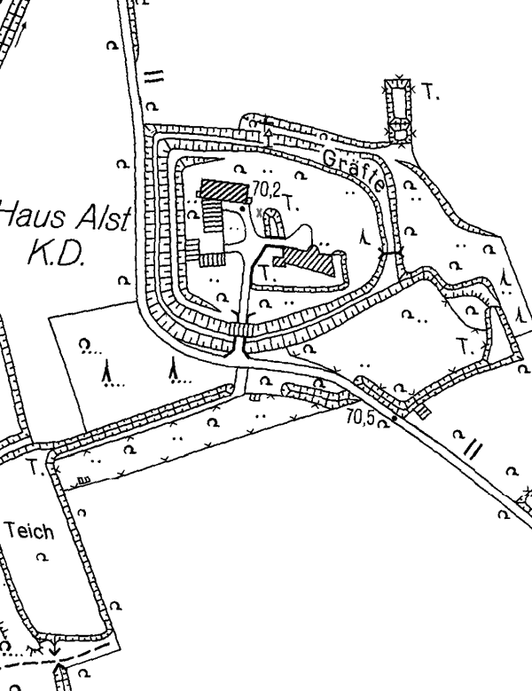 Lageplan der Burg.