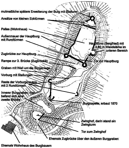 Grundriss Burg Ratzenried