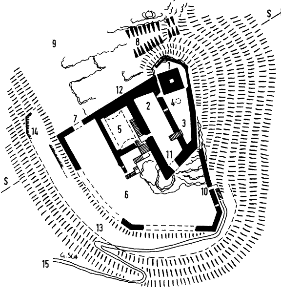 Grundriss Burg Bichishausen