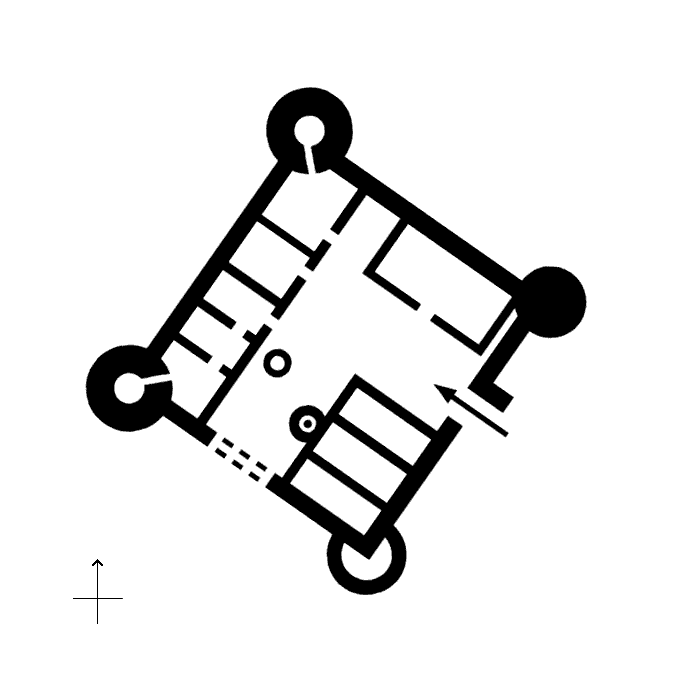 Grundriss Burg Bucherbach