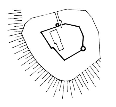 Grundriss der Burg