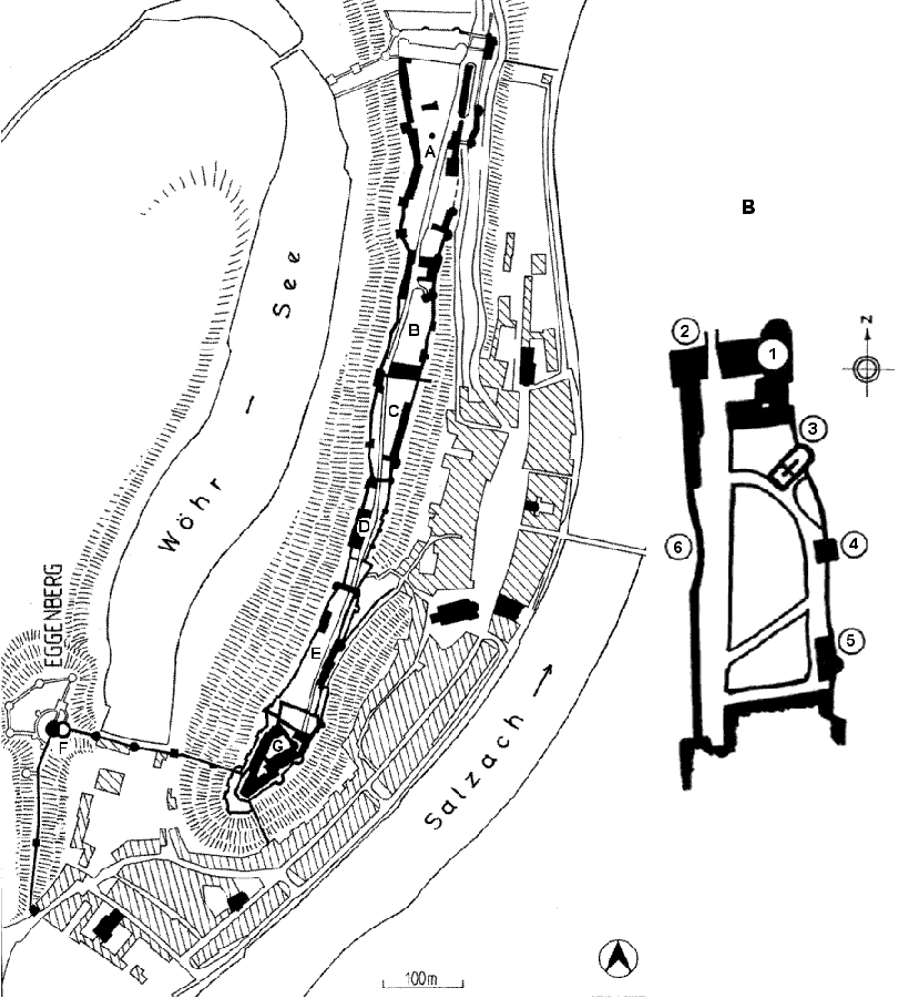 Grundriss Burg Burghausen/Vorhof4