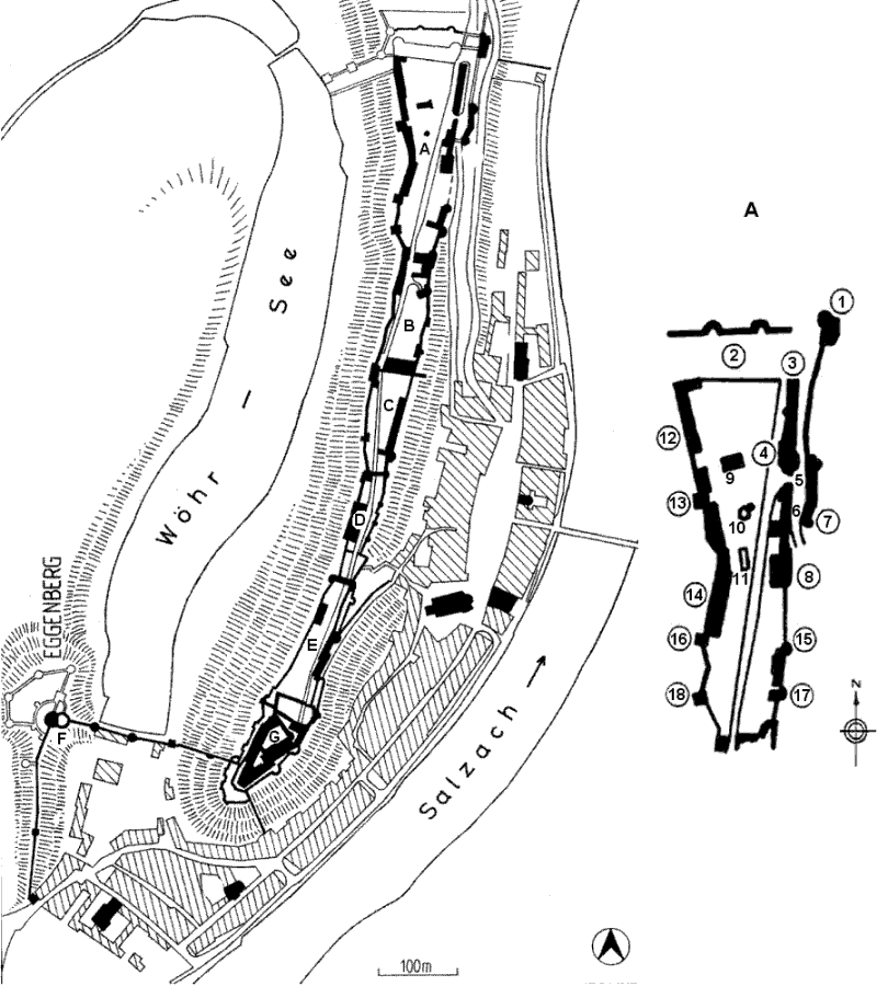 Grundriss Burg Burghausen/Vorhof5