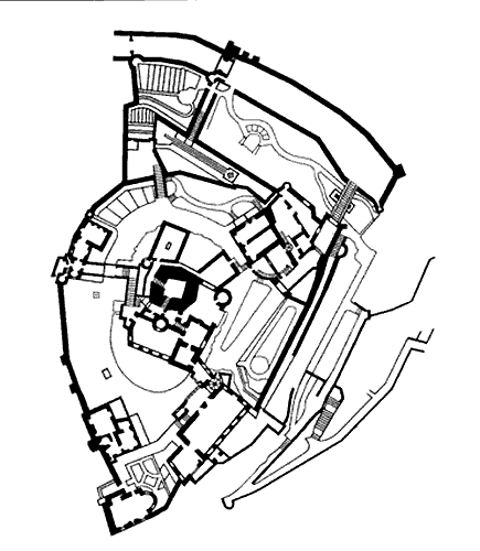 Grundriss Reichsburg Cochem