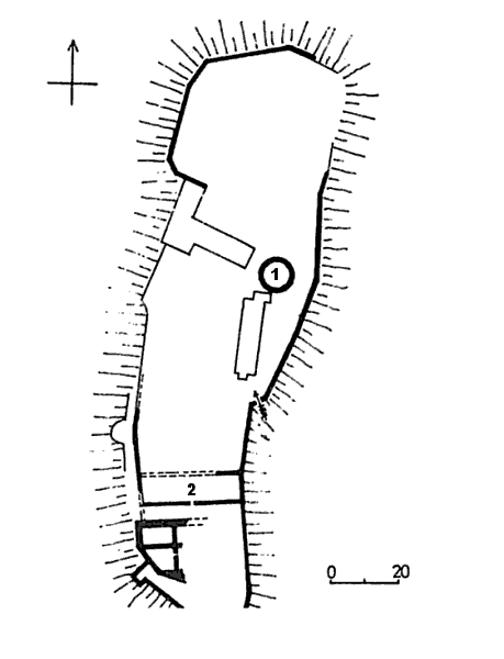 Grundriss Burg Dohna