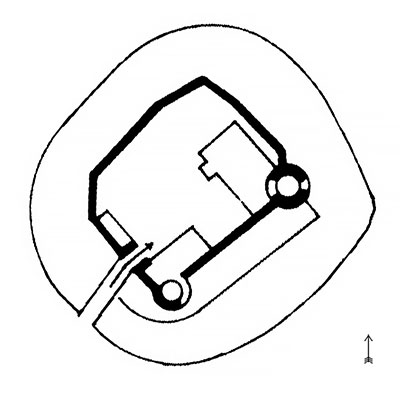 Grundriss der Burg Dorfelden