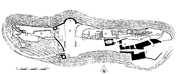 Grundriss Burg Drachenfels