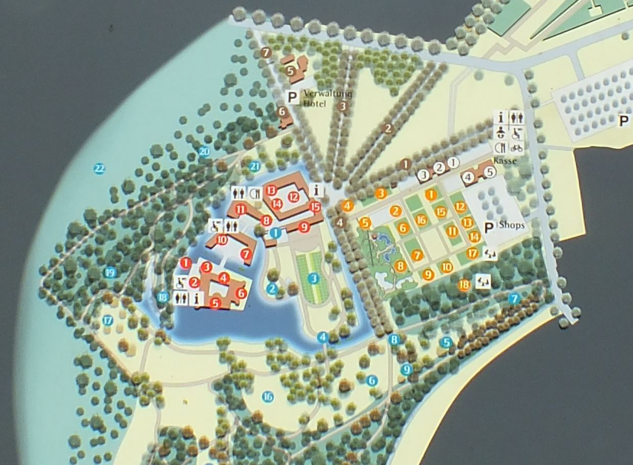 Lageplan des Schlosses.