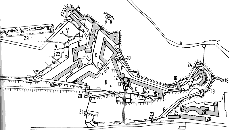 Grundriss Festung Ehrenbreitstein