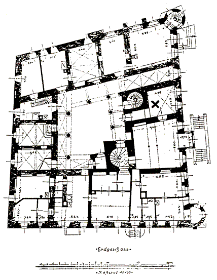 Grundriss Schloss Frankleben