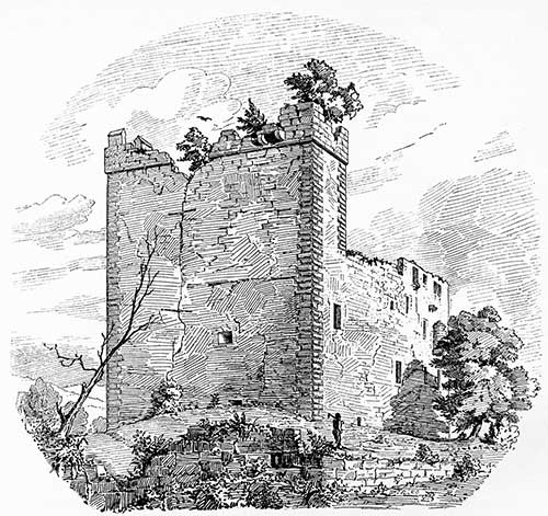 Rundturm (Gefängnisturm) an der Ostecke.