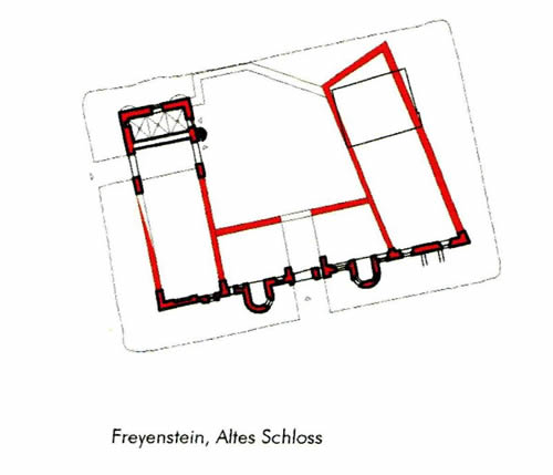 Grundriss Altes Schloss Freyenstein