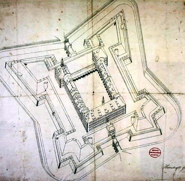 Grundriss Schloss Friedenstein (Plan der Festung von 1667)