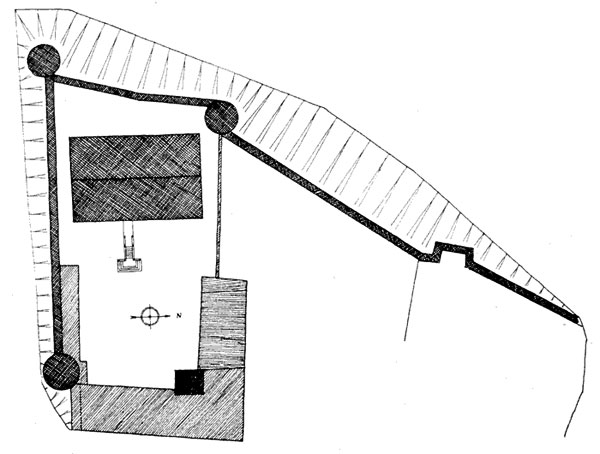 Grundriss der Burg Friedewald