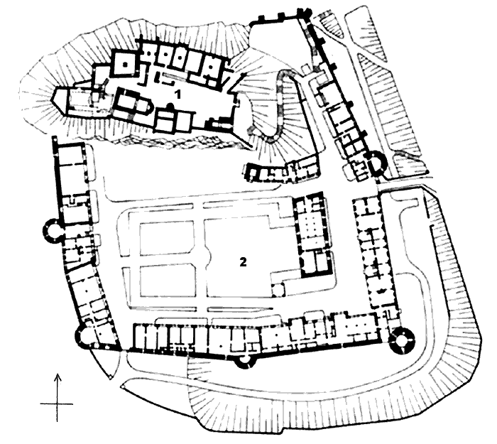 Grundriss Burg Giebichenstein