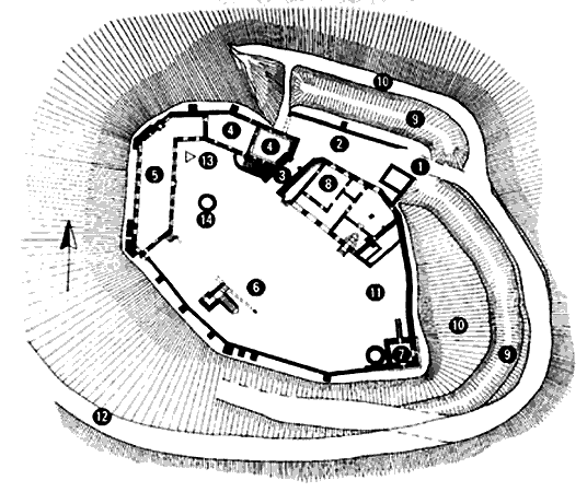 Grundriss Burg Gleichen