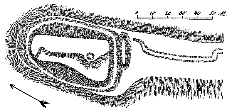 Lageplan der Stadt Zons.