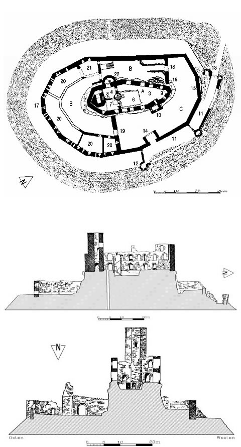 Grundriss Burg Gräfenstein