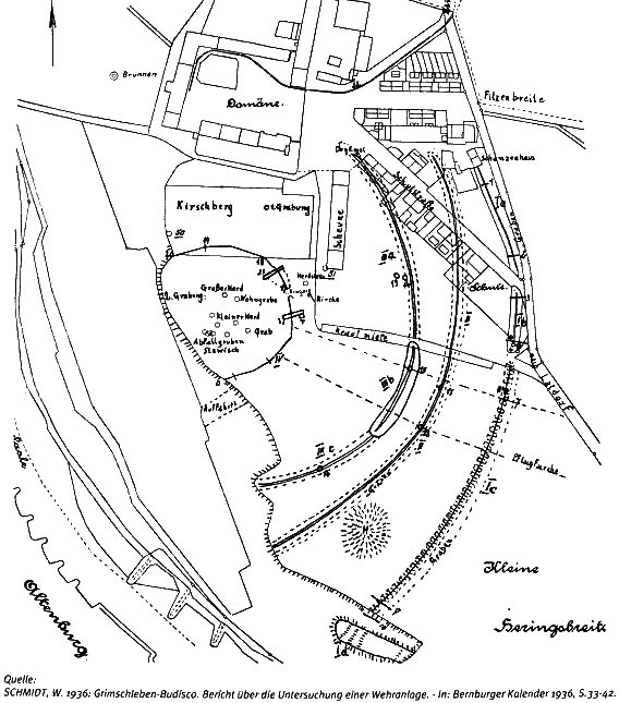 Grundriss Burg Grimschleben