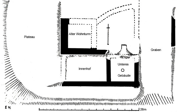 Grundriss der Burg Ropperhausen