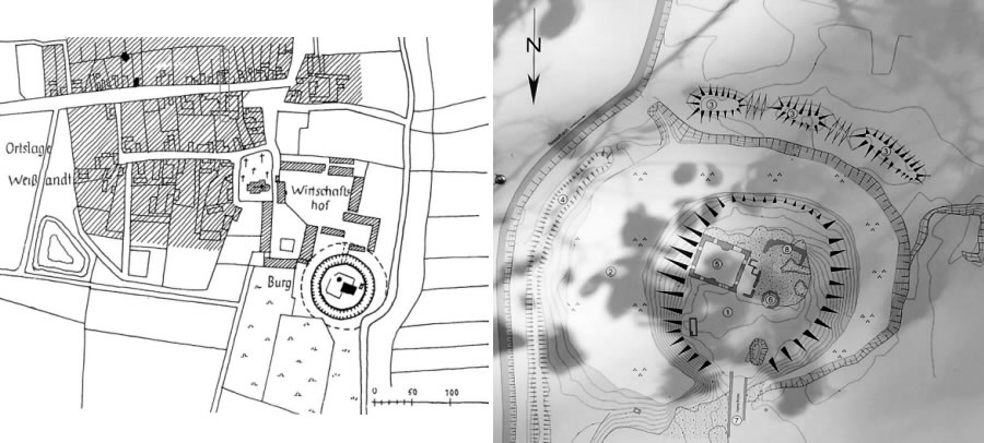 Grundriss Burg Großweißandt