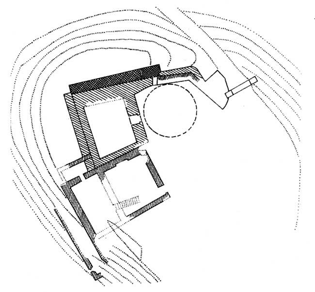 Grundriss der Burgruine.