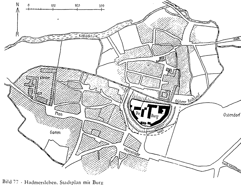 Grundriss Burg Hadmersleben