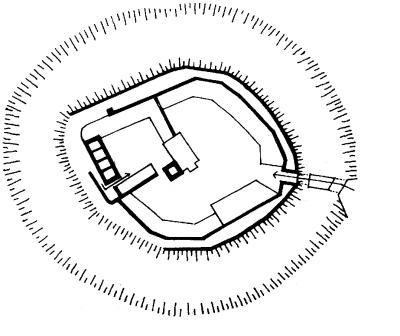 Grundriss Burg Hausneindorf