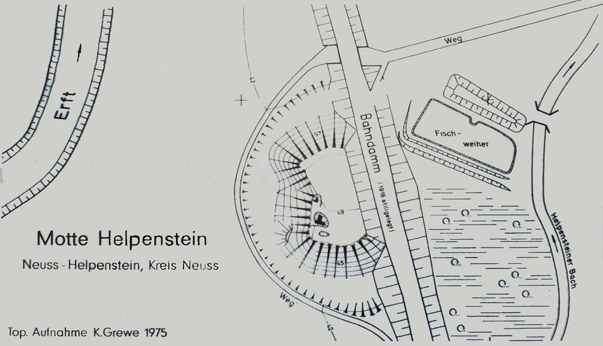 Lageplan der Burg.