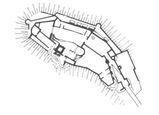 Grundriss von Burg Hengebach