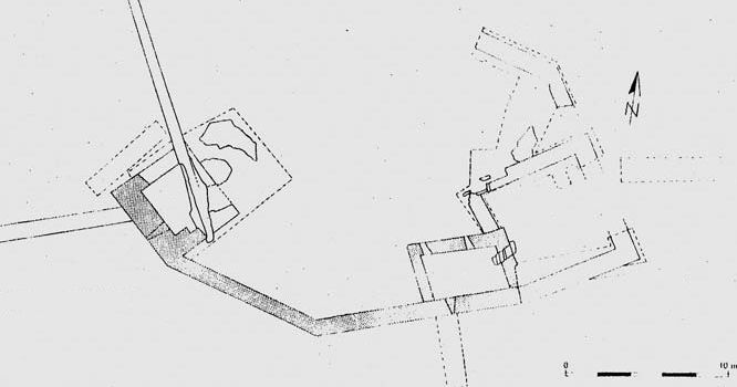 Lageplan der Burg Herrenbröhl