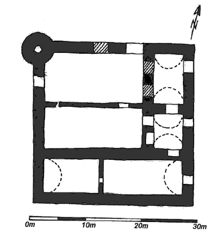 Grundriss Burg Hettstedt