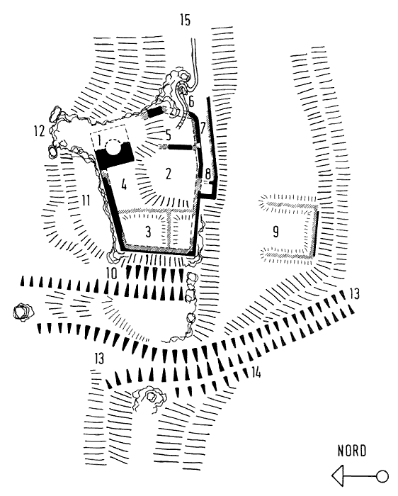 Grundriss Burg Hinterlichtenstein