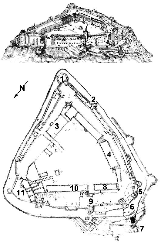 Grundriss Festung Hohenasperg