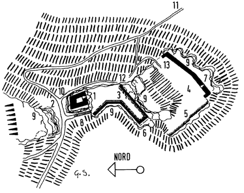 Grundriss Burg Hohenhundersingen