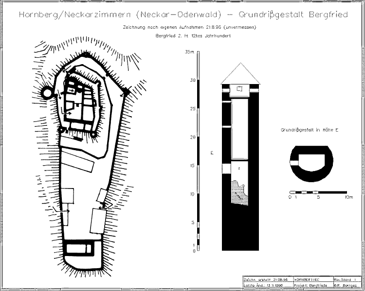 Grundriss Burg Hornberg