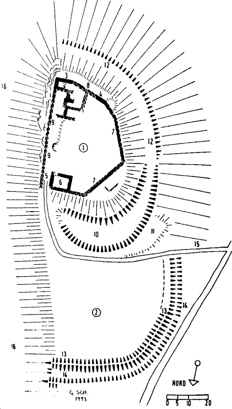 Grundriss Burg Hurwang