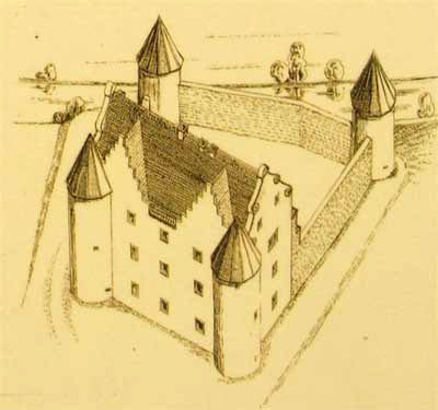 Um 1550: Renaissanceschloss, welches auf Alexander v. Hutten zurückgeht
